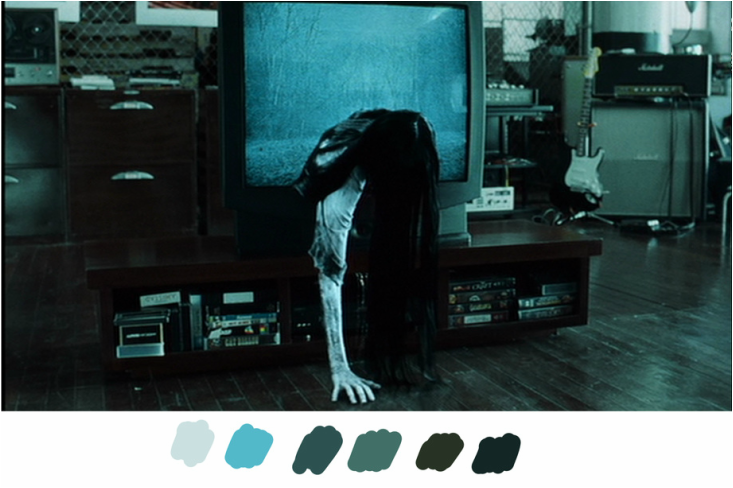 Image result for the ring color palette horror